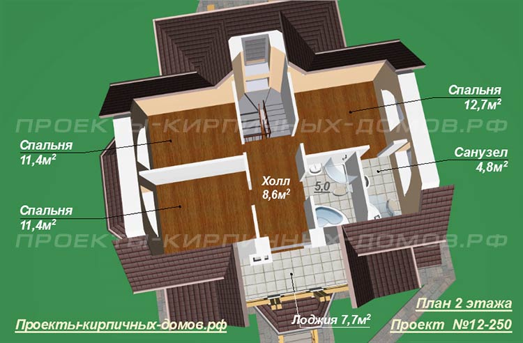 Планировка комнат дома 6х10